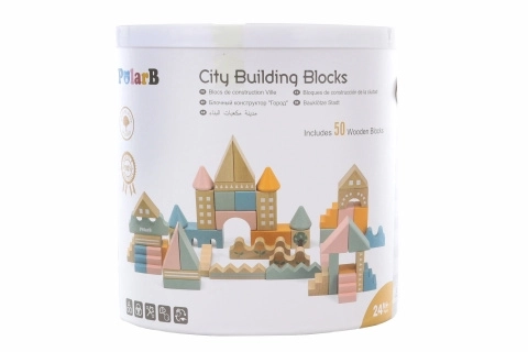 Jeu de construction en bois 50 pcs