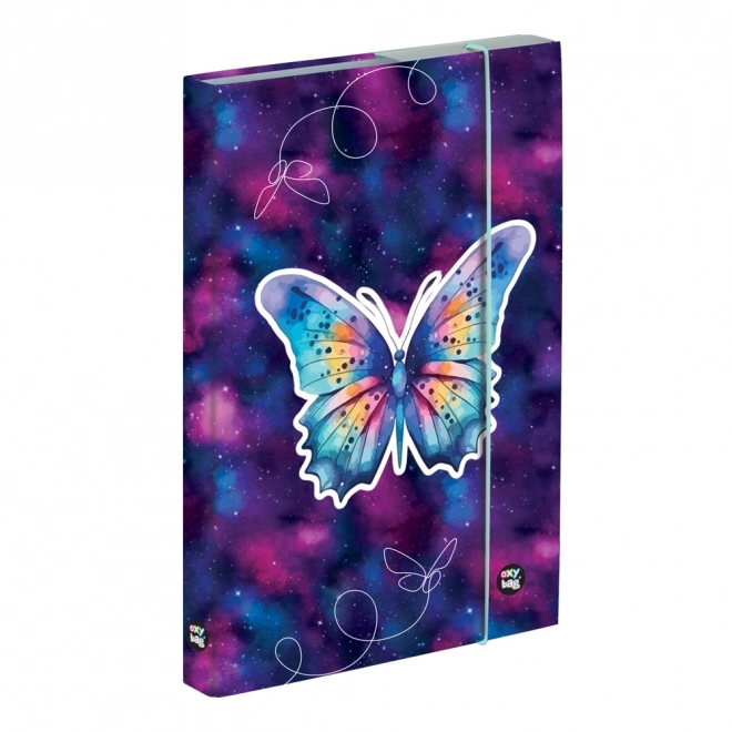 Boîte pour cahiers avec motif de papillon