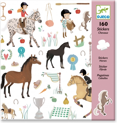 Autocollants sur le thème des chevaux de Djeco