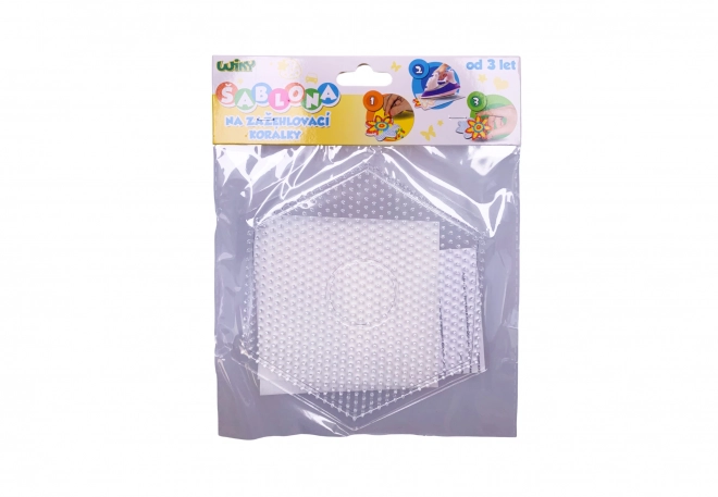 Gabarit pour perles à repasser - Hexagone