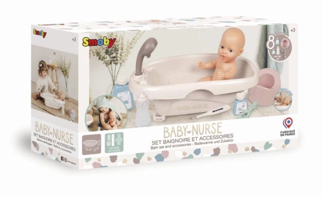 Baignoire pour bébés avec accessoires Smoby Baby
