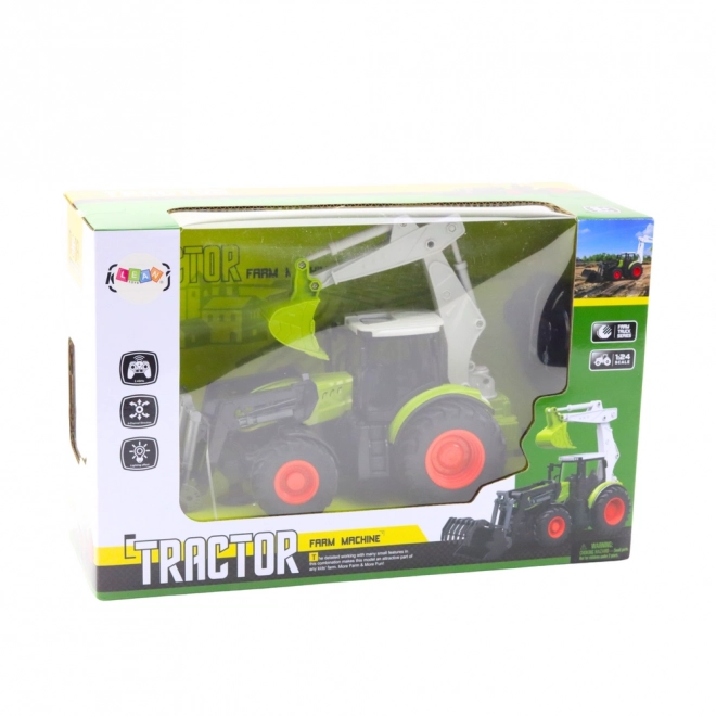 Tracteur amusant avec pelle rotative et excavatrice