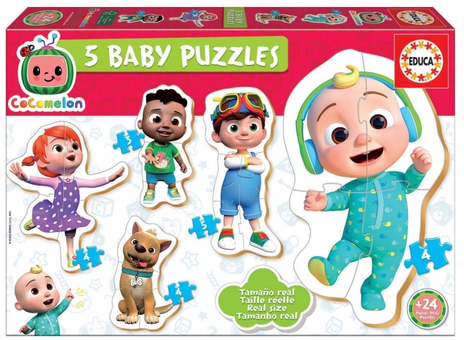EDUCA Baby puzzle Cocomelon 5v1 (3-5 pièces)
