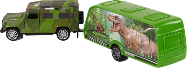 Remorque à thème dinosaures