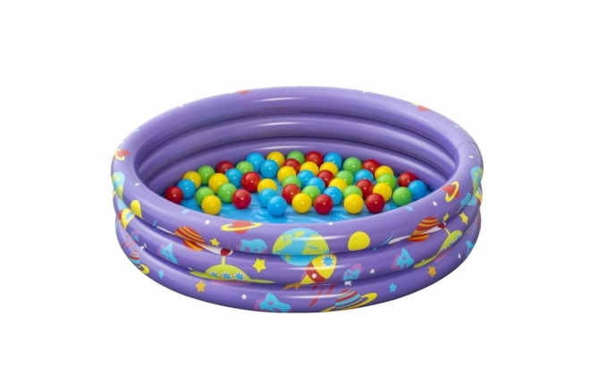Piscine gonflable intergalactique avec balles 1,02 m x 25 cm