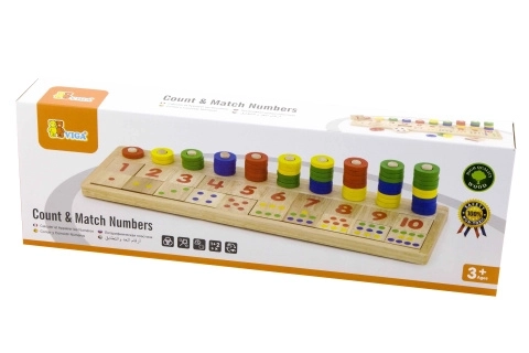 Jeu de comptage en bois