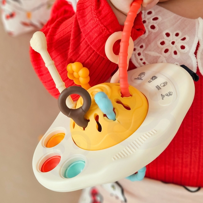 Woopie jouet sensoriel Montessori hochet de dentition UFO