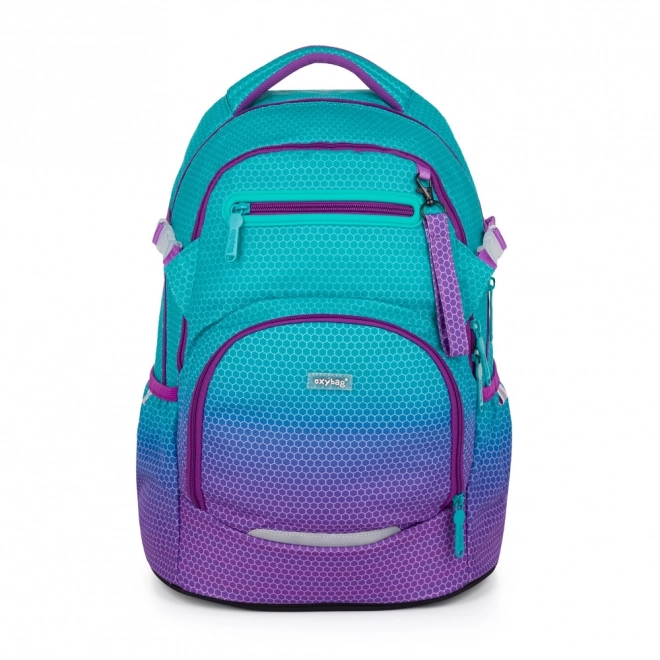 Sac à dos scolaire OXY Ombre bleu-rose