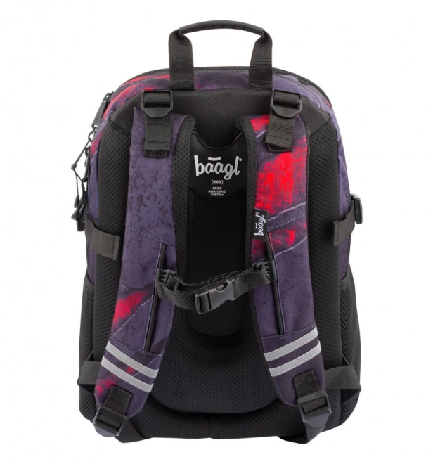 BAAGL ENSEMBLE 3 Core Láva: sac à dos, trousse, sac