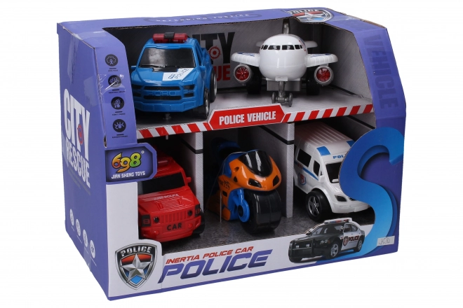 Véhicules de police 5 pcs 10 cm
