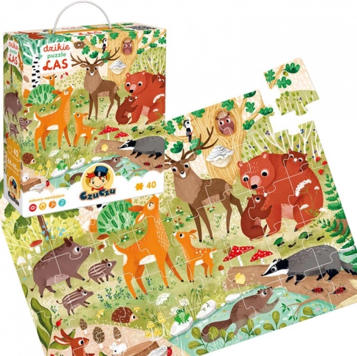 CzuCzu Puzzle Forêt Sauvage 40 pièces