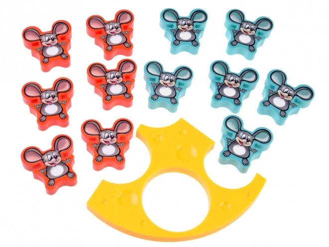 Jeu familial souris tombantes Fromage en équilibre