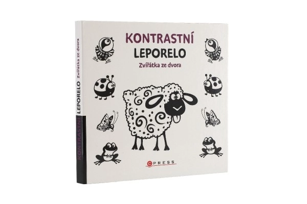 Petit livre contrasté Animaux de la cour 15,5x15cm 0m+