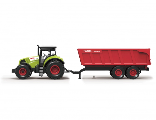Tracteur avec remorque et effets 36 cm