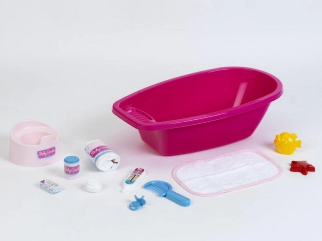 Grande baignoire avec accessoires pour poupées