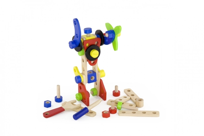 Jeu de construction en bois - 68 pièces