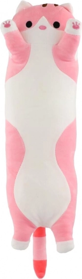 Jouet en peluche chat allongé