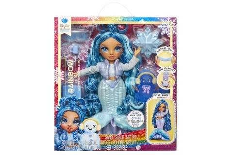 Poupée de mode Rainbow High Hiver - Skyler (Bleu)