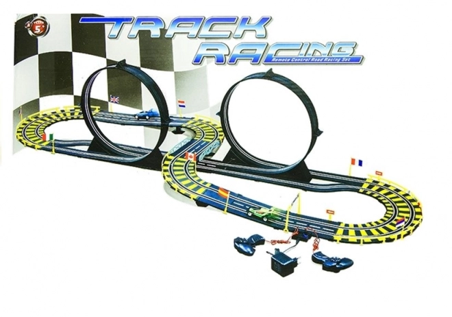Piste de course pour deux voitures 565 cm