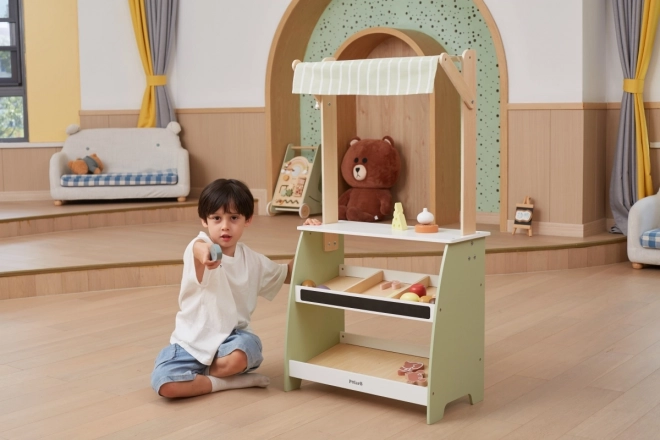 Magasin alimentaire en bois