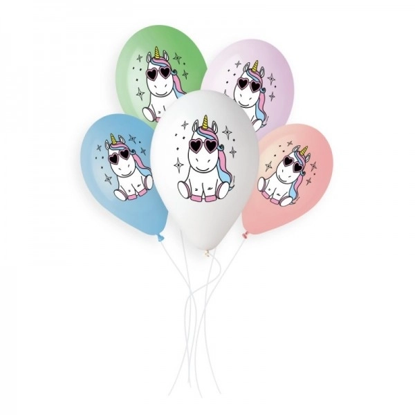 Ballons gonflables Licorne 33 cm, 5 pcs