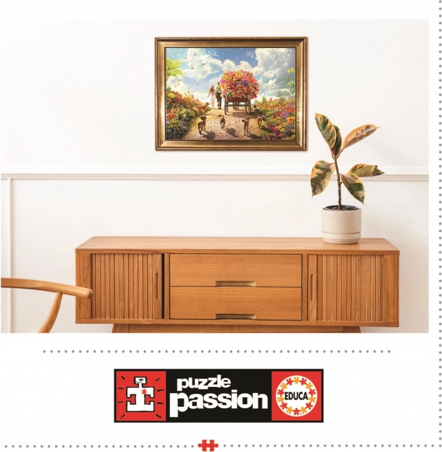 Puzzle Educa Livraison de fleurs 1000 pièces