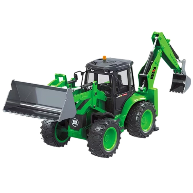 Chargeur pelleteuse RC vert Huina 1:14