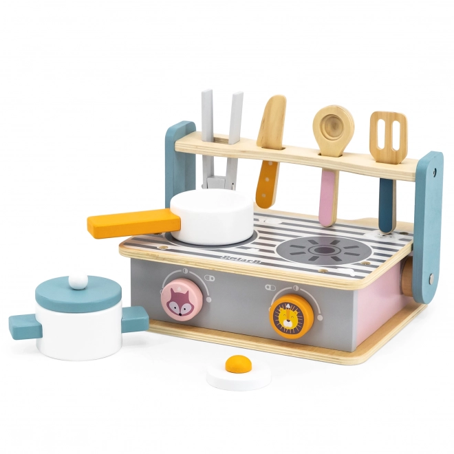 Cuisinière et grill en bois