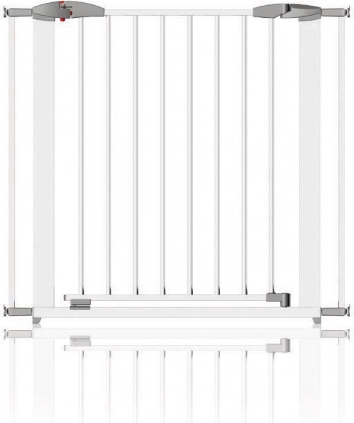 Barrière Swing en métal 72,5-95 cm, Blanc