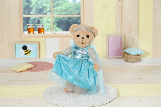 Ourson BABY born, tenue blanche