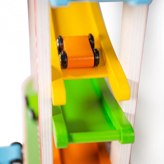 Piste de course en bois pour voitures par Bigjigs Toys