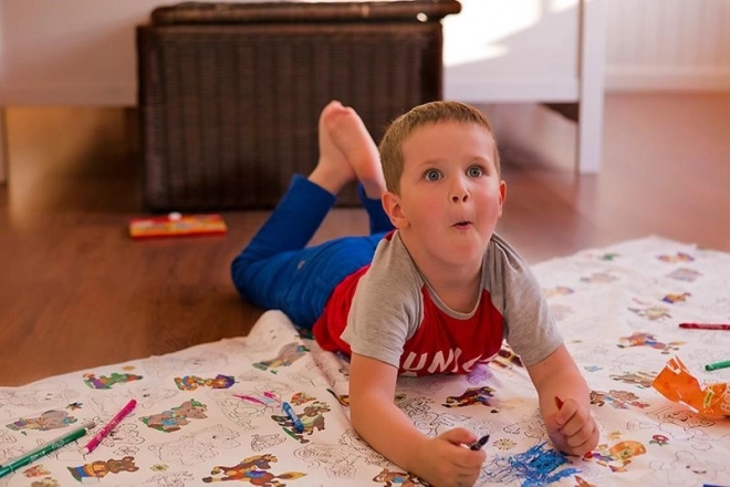 Nappes à colorier Pexi pour enfants - Voitures
