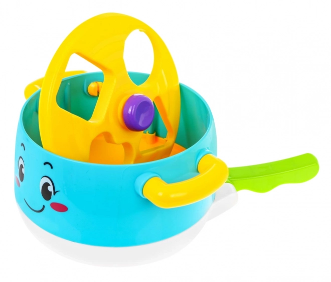 Cuisinière interactive avec casserole et trieur de formes