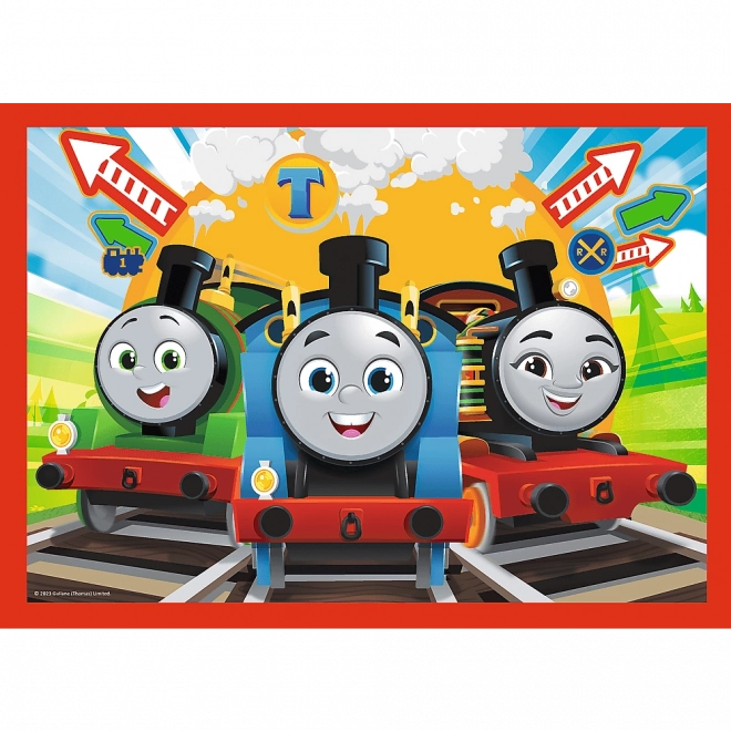 Puzzle 4v1 Courageux Thomas, Thomas et ses amis