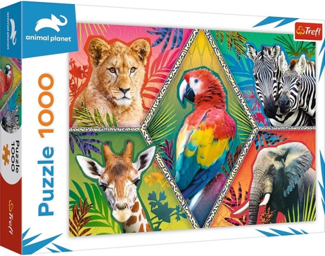 Puzzle 1000 pièces animaux exotiques ANIMAL PLANET
