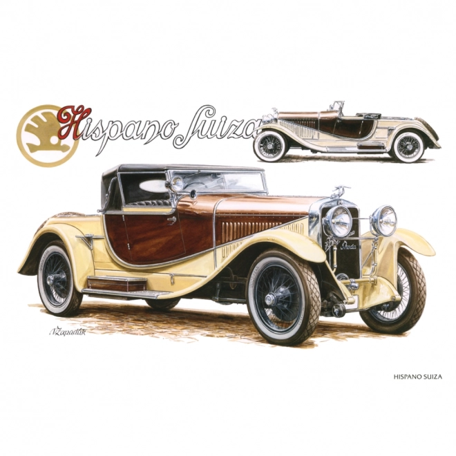Calendrier de notes Classic Cars – Václav Zapadlík, 2025, 30 x 30 cm