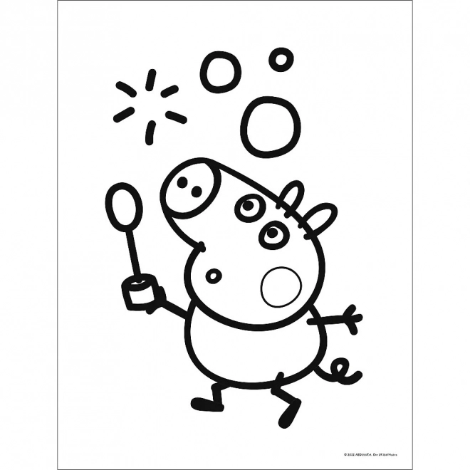 Bébé MAXI 2x10 pièces puzzle La journée joyeuse de Peppa, Petit Cochon Peppa