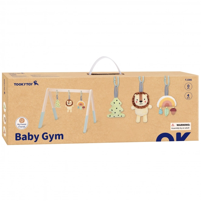 Portique en bois pour enfants - Amis de la forêt