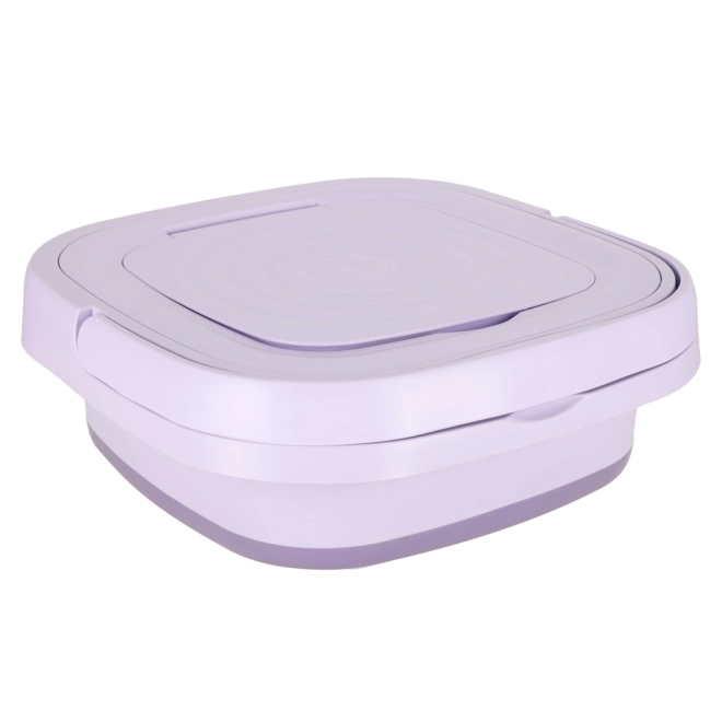 Lave-linge de voyage pliable 8L violet