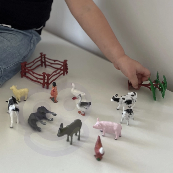 Woopie ensemble de figures d’animaux de la ferme 14 pièces