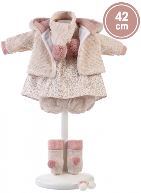 Llorens 424J JULIA - poupée réaliste avec sons et corps en tissu doux - 42 cm