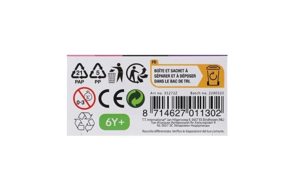 Jeu de construction auto en plastique avec roue libre