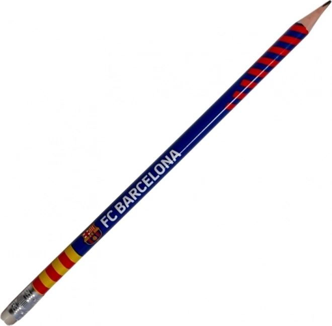 ASTRA Crayon triangulaire HB avec gomme FC Barcelona 1 pc