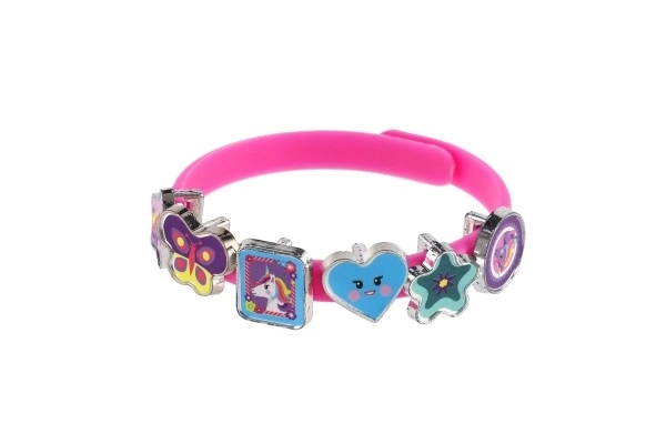 Kit créatif Fabrique tes bracelets Licorne en boîte 15x20,5x2,5cm