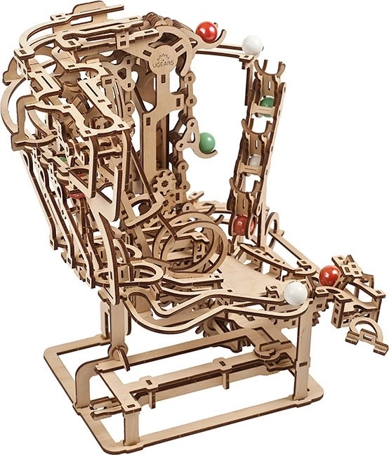 Ugears 3D puzzle mécanique en bois Circuit à billes Chaîne