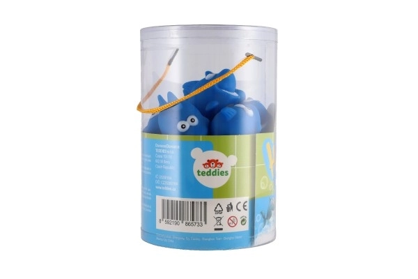 Requin jouet lumineux dans l'eau en plastique 6cm sur piles 15 pièces dans un bocal