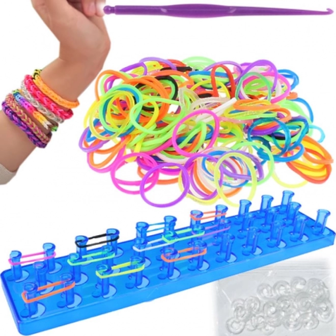 Ensemble de l’élastiques LOOM avec 200 élastiques colorés