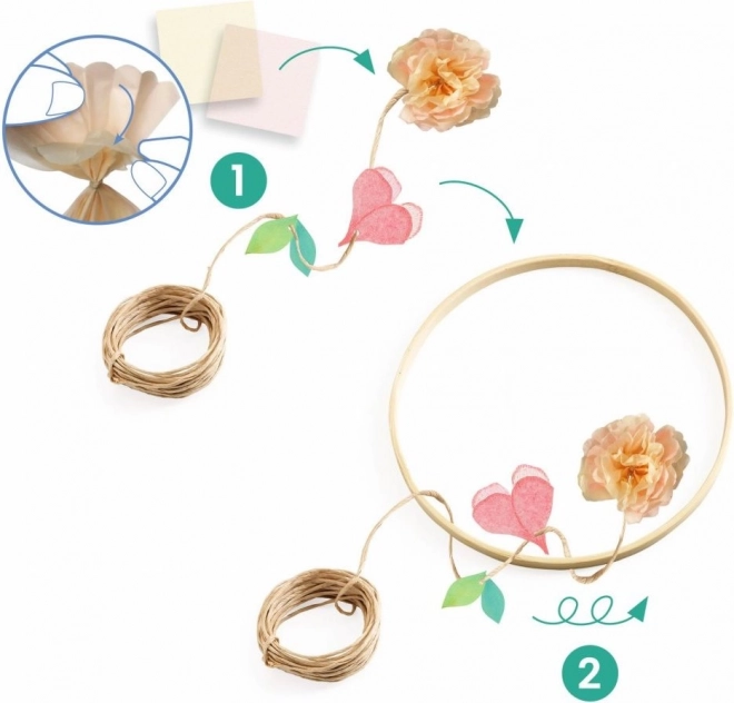 Couronne de fleurs Dalia à assembler - DIY de Djeco