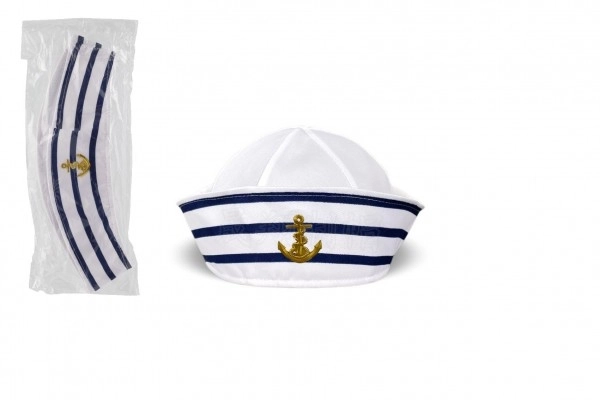 casquette en tissu marin diamètre 27cm en sachet carnaval