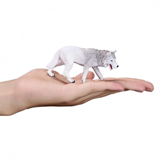 Figurine réaliste de loup arctique